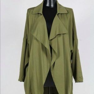 Olive cardigan jacket